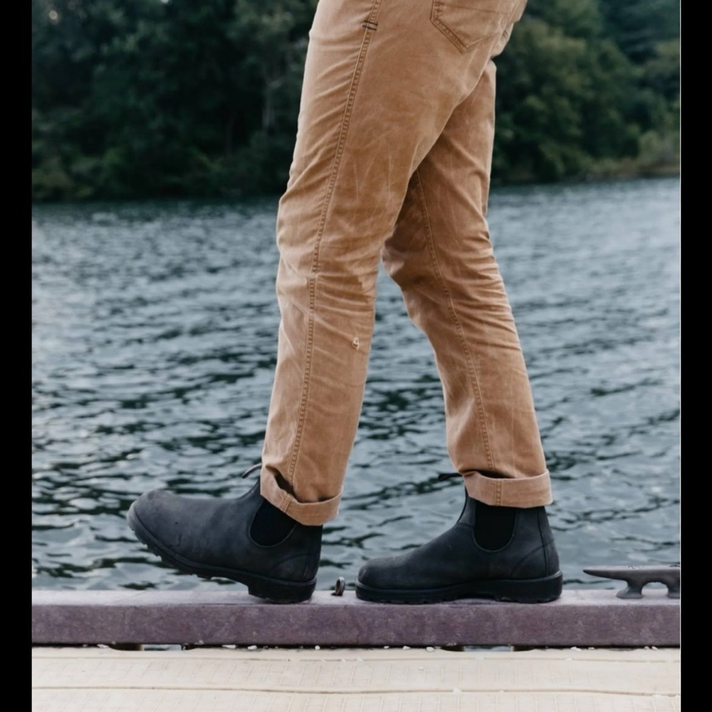 Blundstone MEN'S CLASSICS CHELSEA BOOTS RUSTIC BLACK New Size 7M 9W - Picture 3 of 9